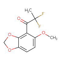Chemical structure of 2,2-difluoro-1-(5-methoxy-2H-1,3-benzodioxol-4-yl)propan-1-one - CSSB21103687530