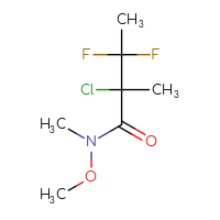 Chemical structure of 2-chloro-3,3-difluoro-N-methoxy-N,2-dimethylbutanamide - CSSB15024080398