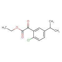 Chemical structure of ethyl 2-[2-chloro-5-(propan-2-yl)phenyl]-2-oxoacetate - CSSB21103685180