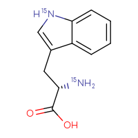Chemical structure of (2S)-2-amino-3-[(1-¹⁵N)-1H-indol-3-yl]propanoic acid - CSSB00025768220