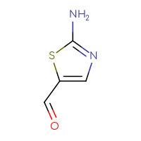 Chemical structure of 2-amino-1,3-thiazole-5-carbaldehyde - CSSB00000743392