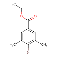 Chemical structure of ethyl 4-bromo-3,5-dimethylbenzoate - CSSB00010752280