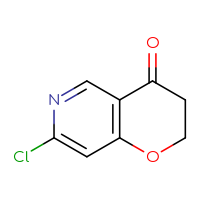 Chemical structure of 7-chloro-2H,3H,4H-pyrano[3,2-c]pyridin-4-one - CSSB00010897373
