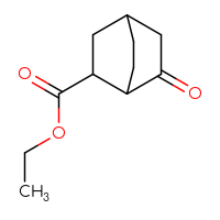 Chemical structure of ethyl 6-oxobicyclo[2.2.2]octane-2-carboxylate - CSSB06655098836