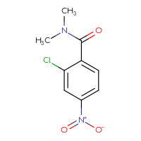 Chemical structure of 2-chloro-N,N-dimethyl-4-nitrobenzamide - CSSB00000189388