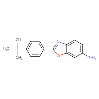 Chemical structure of 2-(4-tert-butylphenyl)-1,3-benzoxazol-6-amine - CSSB00020601048