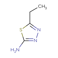 Chemical structure of 5-ethyl-1,3,4-thiadiazol-2-amine - CSSB00000185284