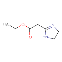 Chemical structure of ethyl 2-(4,5-dihydro-1H-imidazol-2-yl)acetate - CSSB00009929756