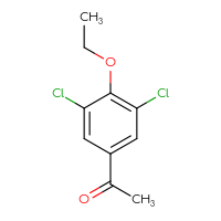 Chemical structure of 1-(3,5-dichloro-4-ethoxyphenyl)ethan-1-one - CSSB00020881411
