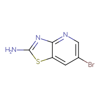 Chemical structure of 6-bromo-[1,3]thiazolo[4,5-b]pyridin-2-amine - CSSB00009812970