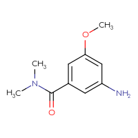 Chemical structure of 3-amino-5-methoxy-N,N-dimethylbenzamide - CSSB00012859202