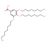 Chemical structure of 3,4,5-tris(octyloxy)benzoic acid - CSSB02235353424