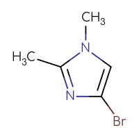 Chemical structure of 4-bromo-1,2-dimethyl-1H-imidazole - CSSB00000684932