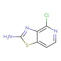 Chemical structure of 4-chloro-[1,3]thiazolo[4,5-c]pyridin-2-amine - CSSB00009873807