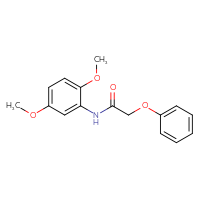 Chemical structure of N-(2,5-dimethoxyphenyl)-2-phenoxyacetamide - CSSB00027937330