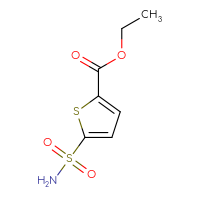 Chemical structure of ethyl 5-sulfamoylthiophene-2-carboxylate - CSSB00011594022