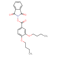 Chemical structure of 1,3-dioxo-2,3-dihydro-1H-isoindol-2-yl 3,4-dibutoxybenzoate - CSSB00116217144