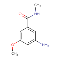 Chemical structure of 3-amino-5-methoxy-N-methylbenzamide - CSSB00011600037