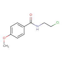 Chemical structure of N-(2-chloroethyl)-4-methoxybenzamide - CSSB00011445387