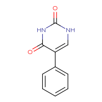 Chemical structure of 5-phenyl-1,2,3,4-tetrahydropyrimidine-2,4-dione - CSSB00000084668