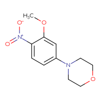 Chemical structure of 4-(3-methoxy-4-nitrophenyl)morpholine - CSSB00003673258