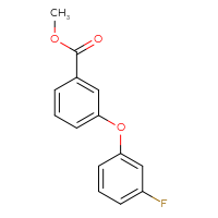 Chemical structure of methyl 3-(3-fluorophenoxy)benzoate - CSSB02364288098