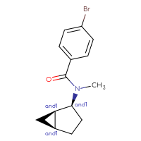 Chemical structure of rac-N-[(1R,2S,5S)-bicyclo[3.1.0]hexan-2-yl]-4-bromo-N-methylbenzamide - CSSB21432565817