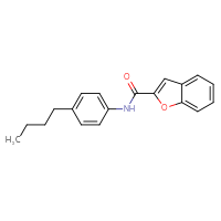 Chemical structure of N-(4-butylphenyl)-1-benzofuran-2-carboxamide - CSSB03436641164