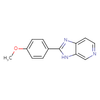 Chemical structure of 2-(4-methoxyphenyl)-3H-imidazo[4,5-c]pyridine - CSSB00003393002