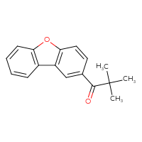 Chemical structure of 2,2-dimethyl-1-{8-oxatricyclo[7.4.0.0²,⁷]trideca-1(9),2(7),3,5,10,12-hexaen-4-yl}propan-1-one - CSSB00160511604