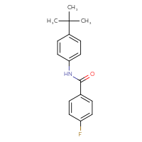 Chemical structure of N-(4-tert-butylphenyl)-4-fluorobenzamide - CSSB00026322471