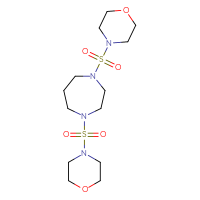 Chemical structure of 1,4-bis(morpholine-4-sulfonyl)-1,4-diazepane - CSSB00027369813