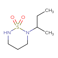 Chemical structure of 2-(butan-2-yl)-1λ⁶,2,6-thiadiazinane-1,1-dione - CSMB00032630766