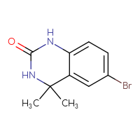 Chemical structure of 6-bromo-4,4-dimethyl-1,2,3,4-tetrahydroquinazolin-2-one - CSSB00015971232