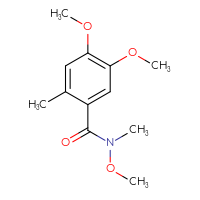 Chemical structure of N,4,5-trimethoxy-N,2-dimethylbenzamide - CSSB01996513608
