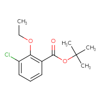 Chemical structure of tert-butyl 3-chloro-2-ethoxybenzoate - CSSB20813996136