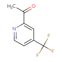 Chemical structure of 1-[4-(trifluoromethyl)pyridin-2-yl]ethan-1-one - CSSB00000099833