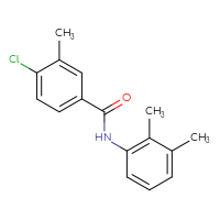 Chemical structure of 4-chloro-N-(2,3-dimethylphenyl)-3-methylbenzamide - CSSB02015686878