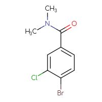 Chemical structure of 4-bromo-3-chloro-N,N-dimethylbenzamide - CSSB00012841319