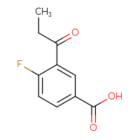 Chemical structure of 4-fluoro-3-propanoylbenzoic acid - CSSB00000693733