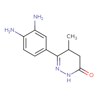 Chemical structure of 6-(3,4-diaminophenyl)-5-methyl-2,3,4,5-tetrahydropyridazin-3-one - CSSB00000009338