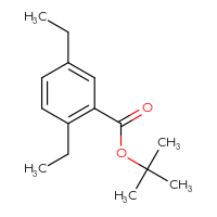 Chemical structure of tert-butyl 2,5-diethylbenzoate - CSSB20813995991