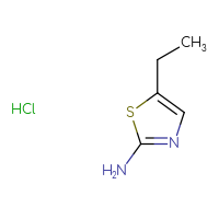 Chemical structure of 5-ethyl-1,3-thiazol-2-amine hydrochloride - CSSB00103158717