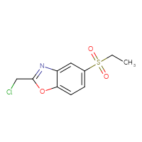 Chemical structure of 2-(chloromethyl)-5-(ethanesulfonyl)-1,3-benzoxazole - CSSB00000051337