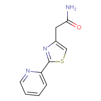 Chemical structure of 2-[2-(pyridin-2-yl)-1,3-thiazol-4-yl]acetamide - CSSB00071671867