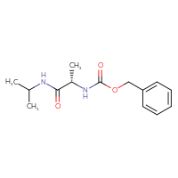 Chemical structure of benzyl N-[(1S)-1-[(propan-2-yl)carbamoyl]ethyl]carbamate - CSSB00015454778
