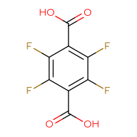 Chemical structure of tetrafluorobenzene-1,4-dicarboxylic acid - CSSB00000036155