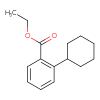 Chemical structure of ethyl 2-cyclohexylbenzoate - CSSB06583866506