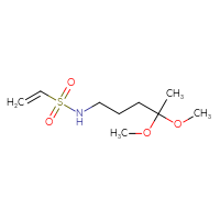 Chemical structure of N-(4,4-dimethoxypentyl)ethene-1-sulfonamide - CSMB06414502903