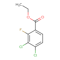 Chemical structure of ethyl 3,4-dichloro-2-fluorobenzoate - CSSB00016184062
